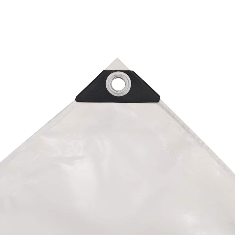 Prelate Alb 3,5 x 5 m Pânză cu acoperire PVC