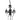 Candelabru cu mărgele, negru, rotund, 3 becuri E14