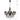 Candelabru cu mărgele, negru, 12 becuri x E14