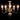 Candelabru antichizat, alb, becuri E14 x 5