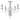 Candelabru, argintiu, 5 becuri E14