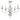 Candelabru, argintiu, 5 becuri E14
