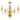 Candelabru, auriu, 5 becuri E14