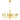 Candelabru, auriu, 12 becuri E14