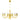Candelabru, auriu, 12 becuri E14