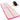 Saltea gimnastică gonflabilă cu pompă roz 700x100x10cm PVC