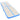 Saltea gimnastică gonflabilă cu pompă albastru 700x100x10cm PVC