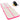 Saltea gimnastică gonflabilă cu pompă roz 800x100x10cm PVC