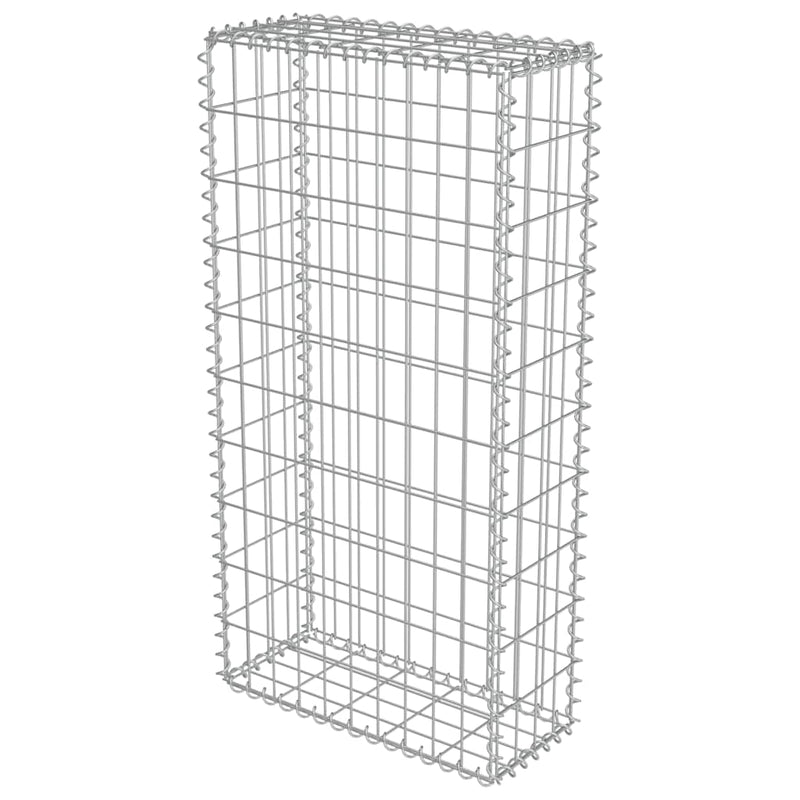Perete gabion cu capace, 50 x 20 x 100 cm, oțel galvanizat
