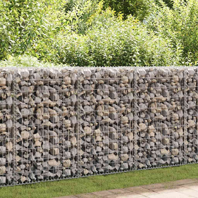 Perete gabion cu capace, oțel galvanizat, 100 x 20 x 100 cm