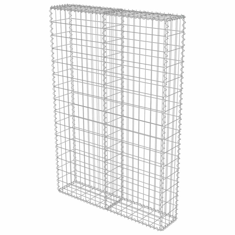 Perete gabion cu capace, 100 x 20 x 150 cm, oțel galvanizat