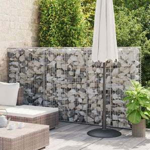 Perete gabion cu capace, 100 x 20 x 150 cm, oțel galvanizat