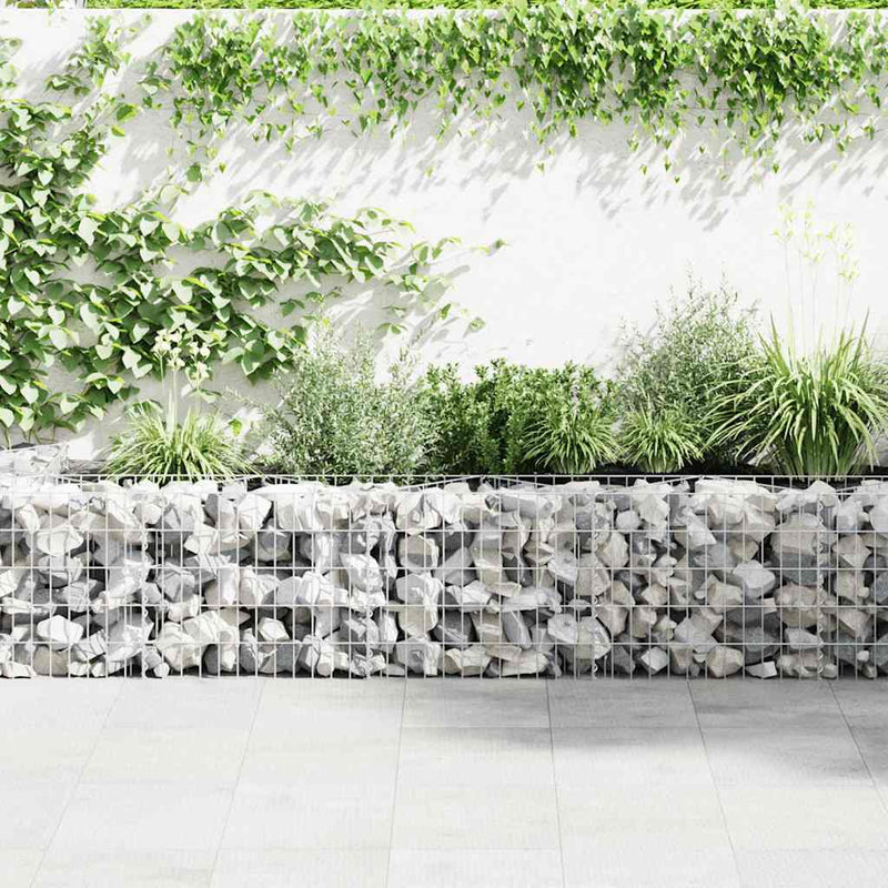 Gabion perete cu capace, 600 x 50 x 50 cm, oțel galvanizat