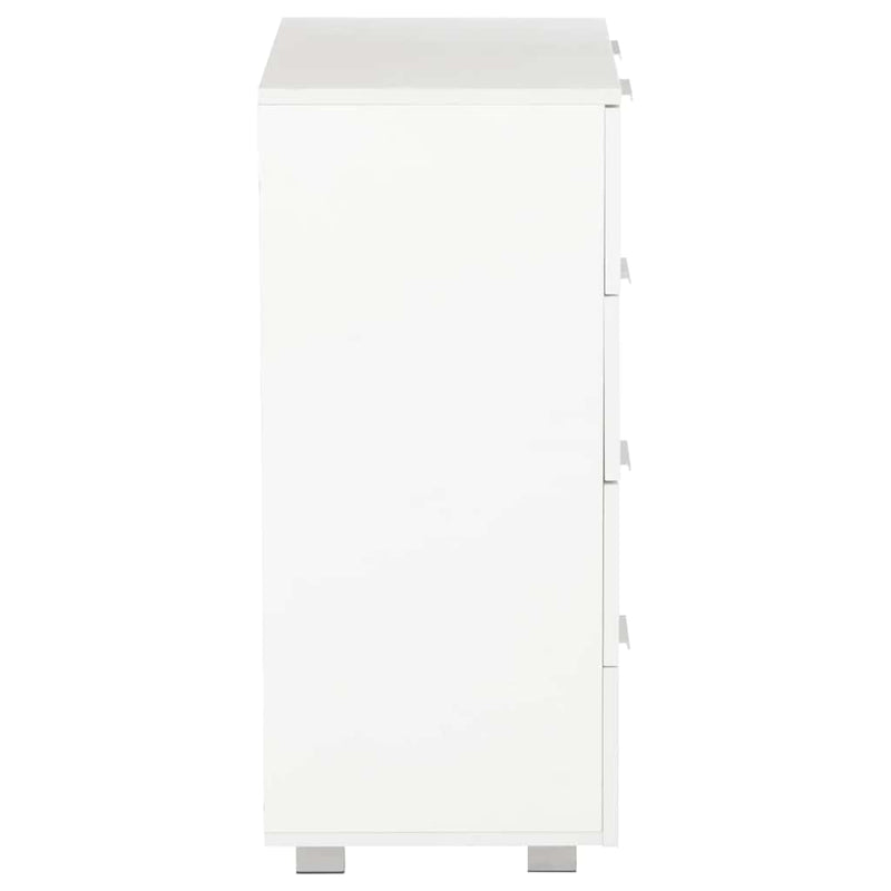 Dulap, alb extralucios, 60x35x80 cm, lemn prelucrat