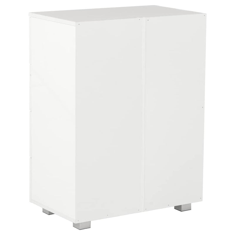 Dulap, alb extralucios, 60x35x80 cm, lemn prelucrat