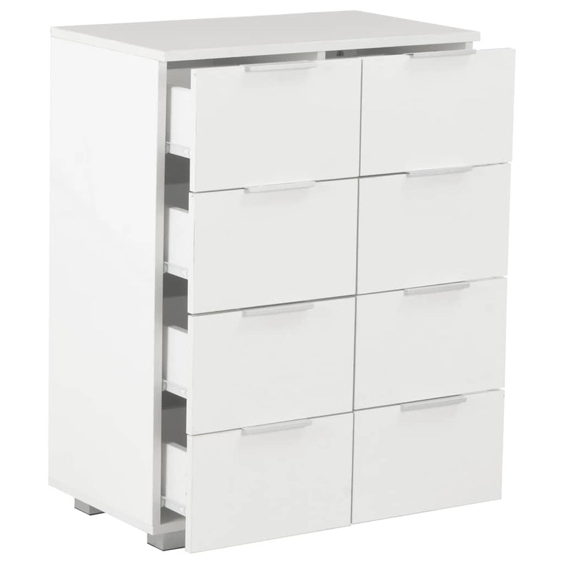 Dulap, alb extralucios, 60x35x80 cm, lemn prelucrat