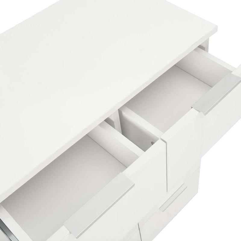 Dulap, alb extralucios, 60x35x80 cm, lemn prelucrat