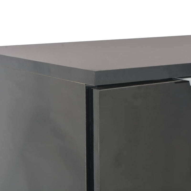 Dulap, negru extralucios, 107x35x80,5 cm