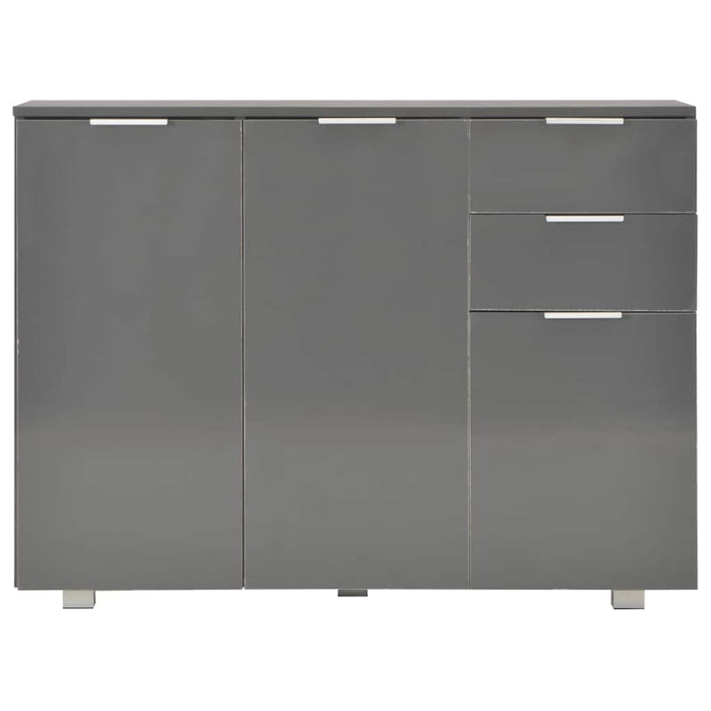 Dulap, gri extralucios, 107x35x80,5 cm