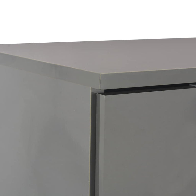 Dulap, gri extralucios, 107x35x80,5 cm