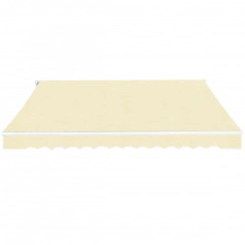 Copertină pliabilă acționată manual, crem, 600 cm