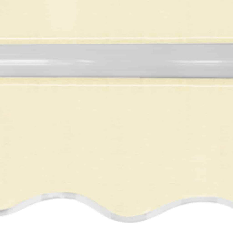 Copertină pliabilă acționată manual, crem, 600 cm