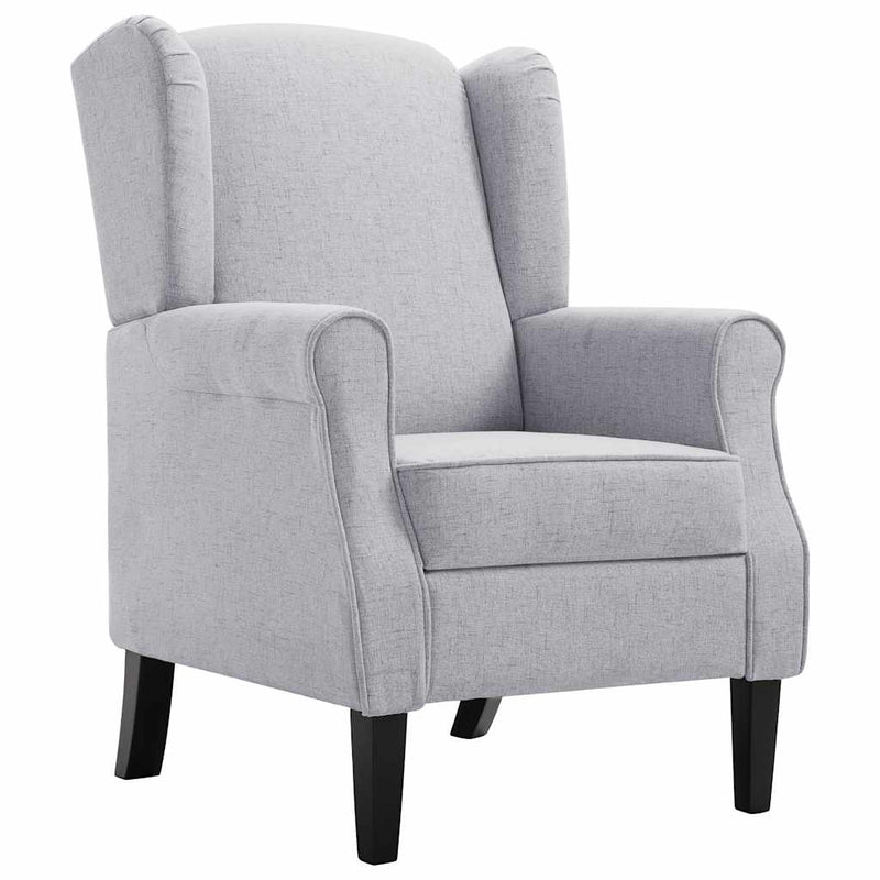 Fotoliu, gri deschis, material textil