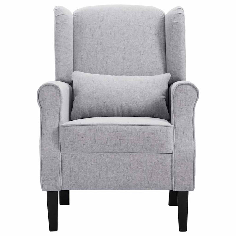 Fotoliu, gri deschis, material textil