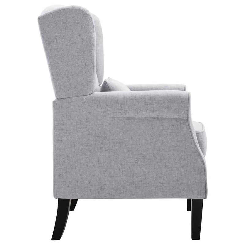 Fotoliu, gri deschis, material textil