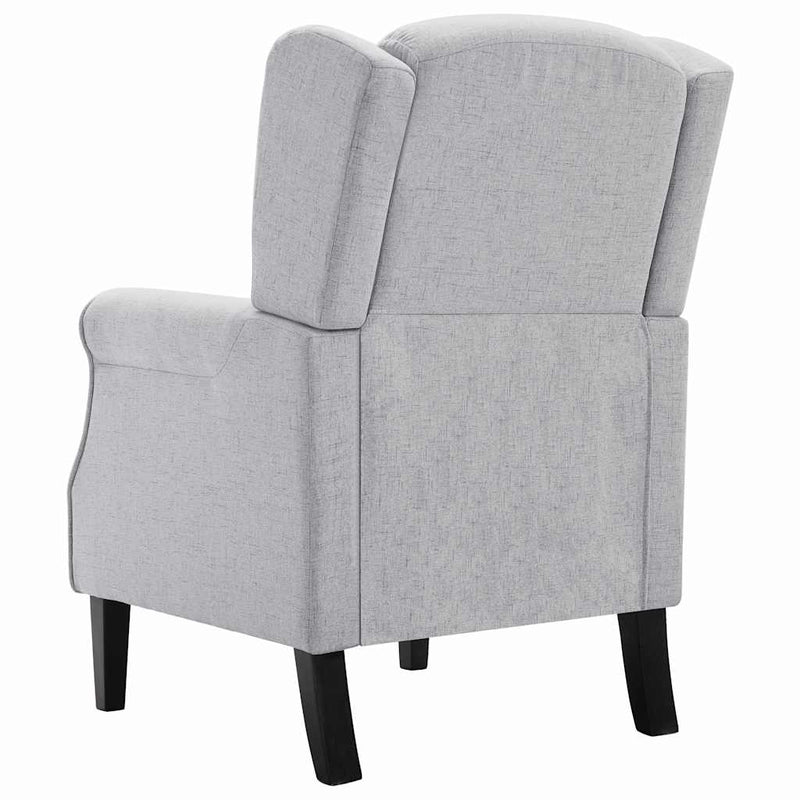 Fotoliu, gri deschis, material textil