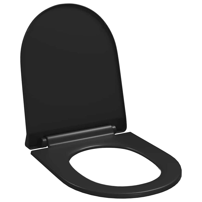 Capac WC cu închidere silențioasă, eliberare rapidă, negru