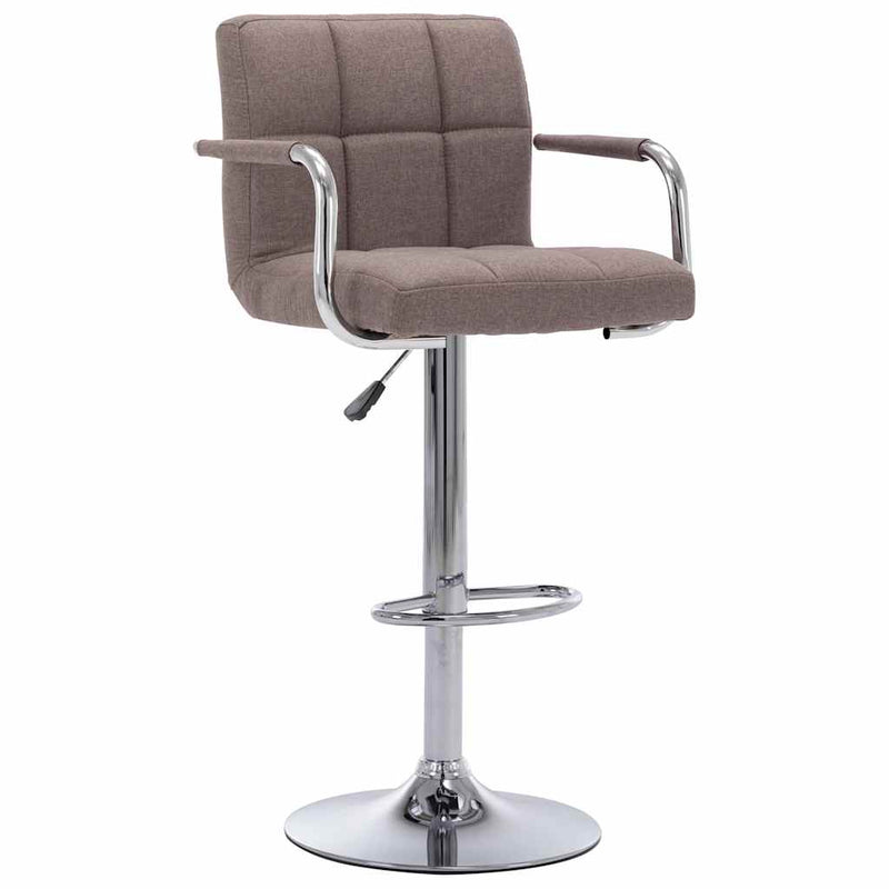 283418 Bar Stool Taupe Fabric