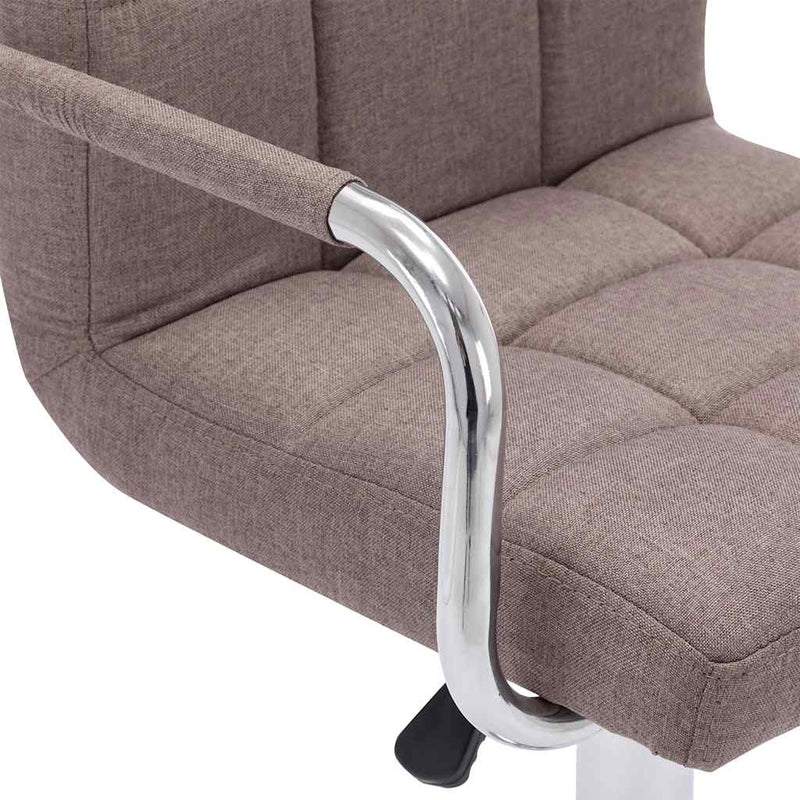 283418 Bar Stool Taupe Fabric