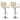 Scaune de bar, 2 buc., crem, material textil