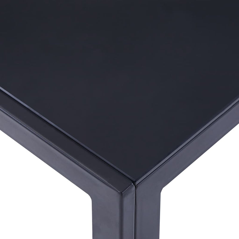 Set mobilier de bucătărie, 7 piese, roșu vin