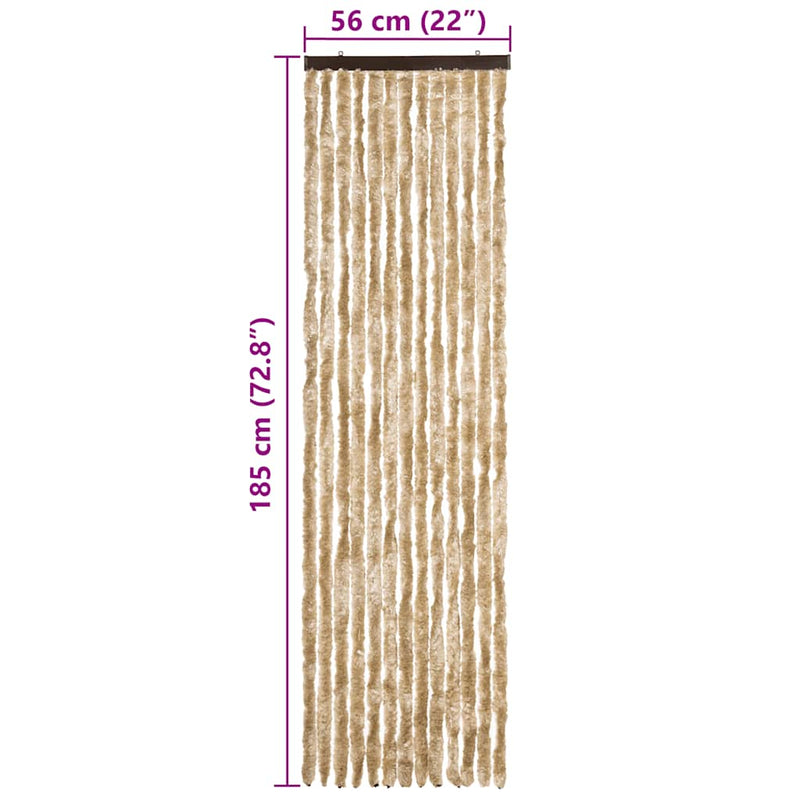 Perdea pentru insecte, bej, 56x185 cm, Chenille