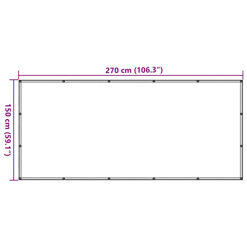 Plasă de remorcă, negru, 1,5 x 2,7 m, HDPE