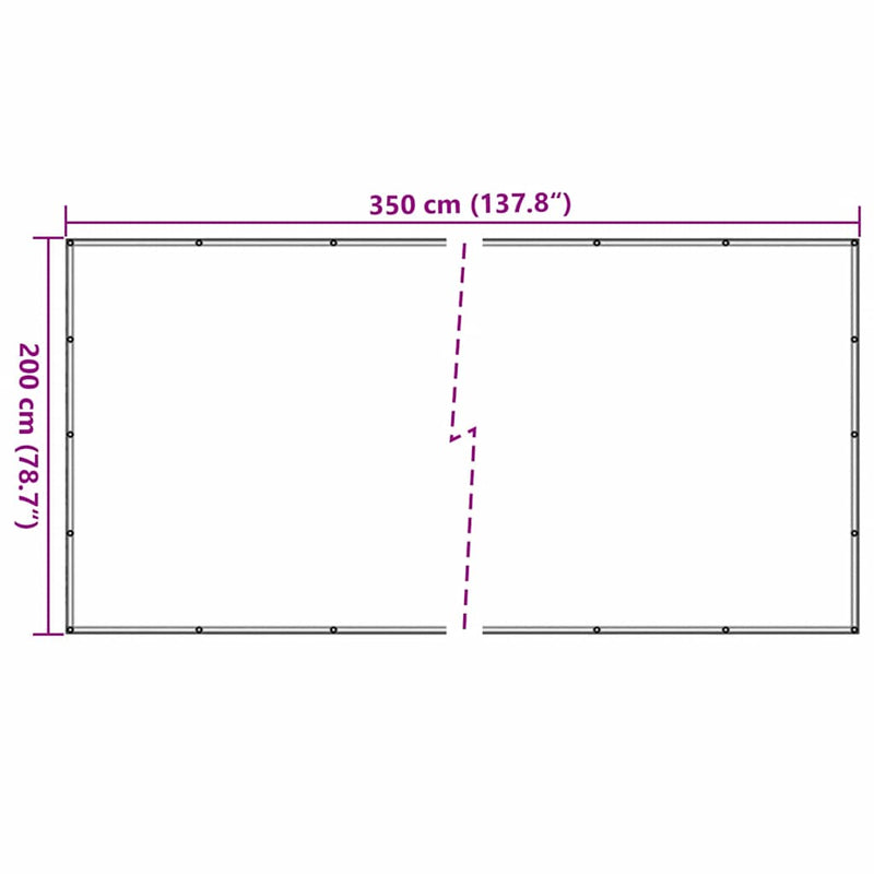Plasă de remorcă, negru, 2 x 3,5 m, HDPE