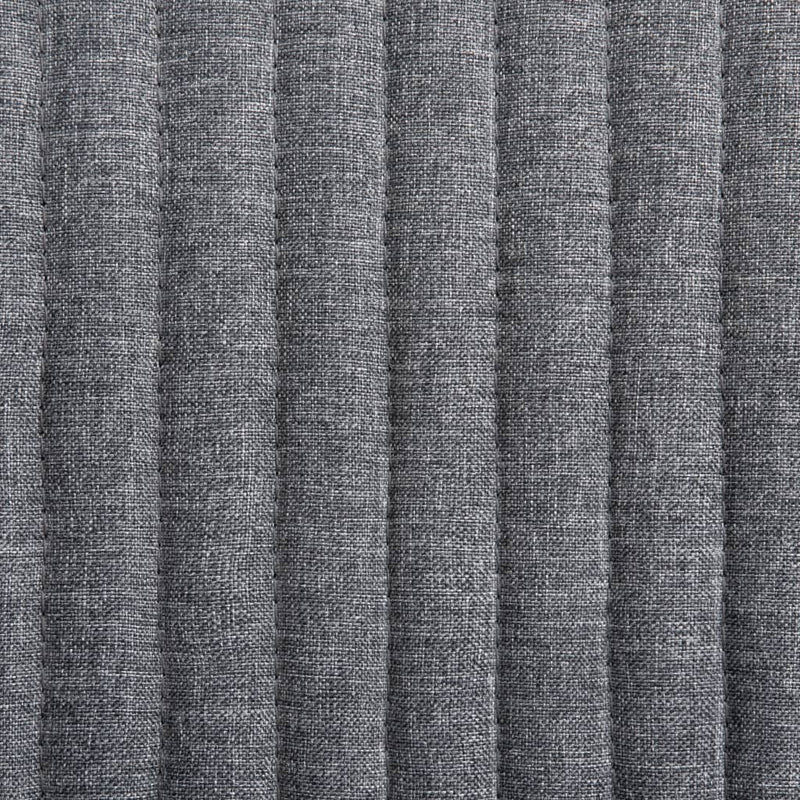 Scaune de bucătărie, 2 buc., gri închis, material textil