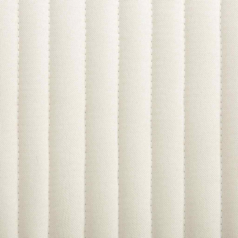 Scaune de bucătărie, 2 buc., crem, material textil