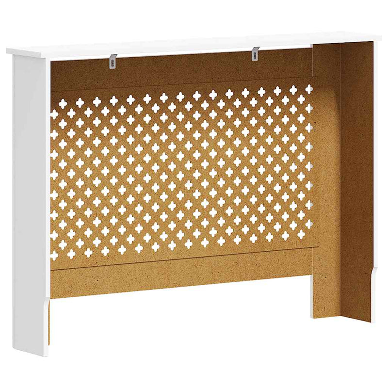 Mască pentru calorifer, MDF, 112x19x81,5 cm, alb