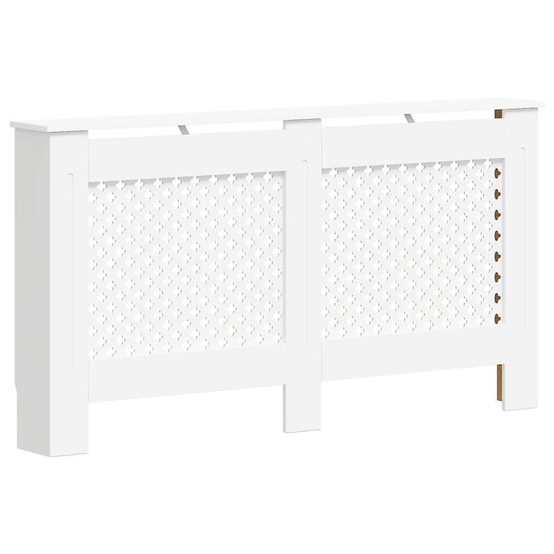 Mască pentru calorifer, MDF, 152x19x81,5 cm, alb