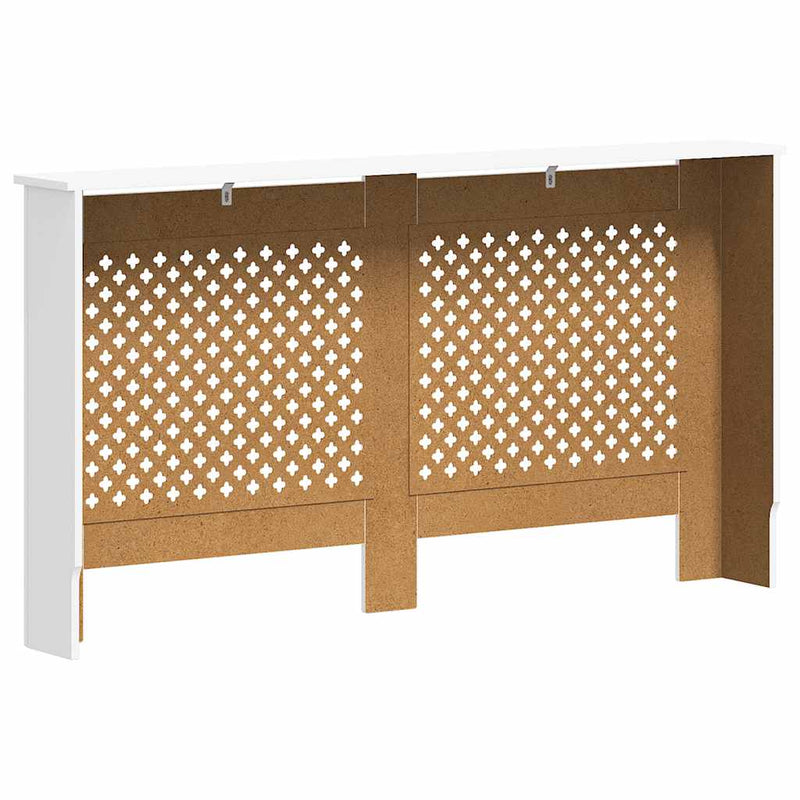 Mască pentru calorifer, MDF, 152x19x81,5 cm, alb
