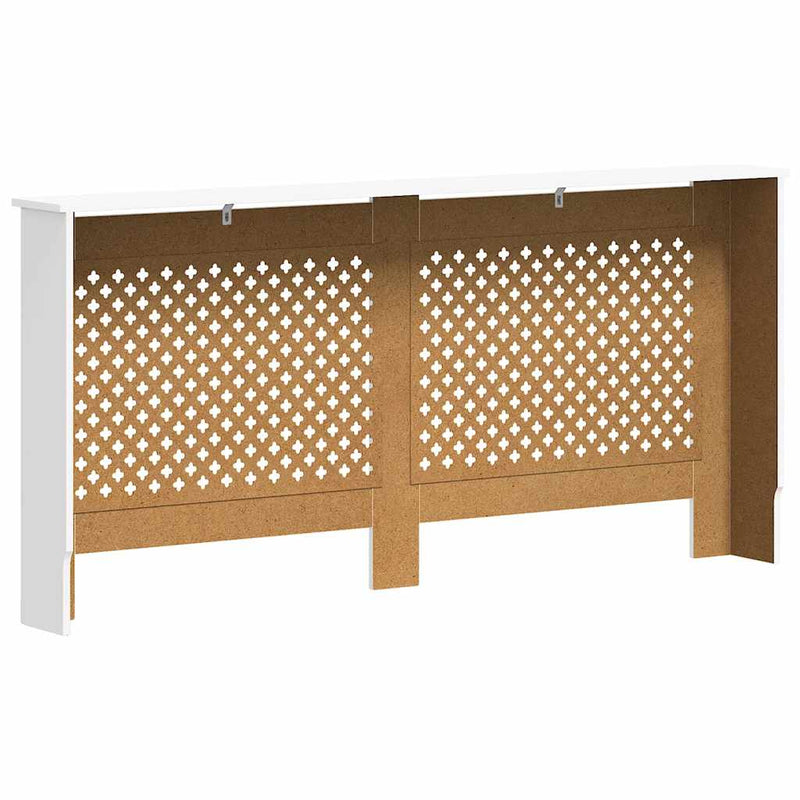 Mască pentru calorifer, alb, 172x19x81,5 cm, MDF