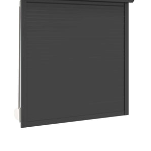 Obturator rulant Antracit 130 x 140 cm Aluminiu și Poliuretan