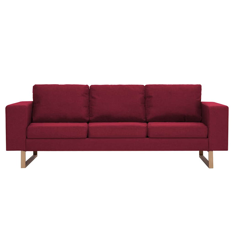 Set de canapele, 2 piese, bordo, material textil