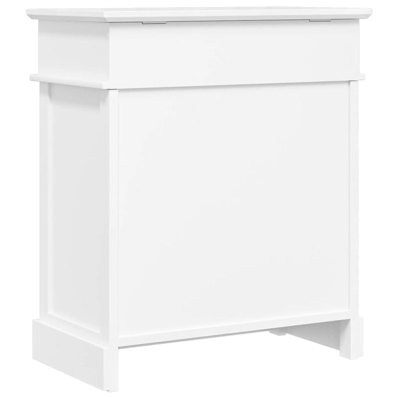 Pantofar, alb, 50 x 28 x 58 cm, lemn de paulownia