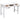 Birou de scris, alb, 110 x 45 x 76 cm, lemn