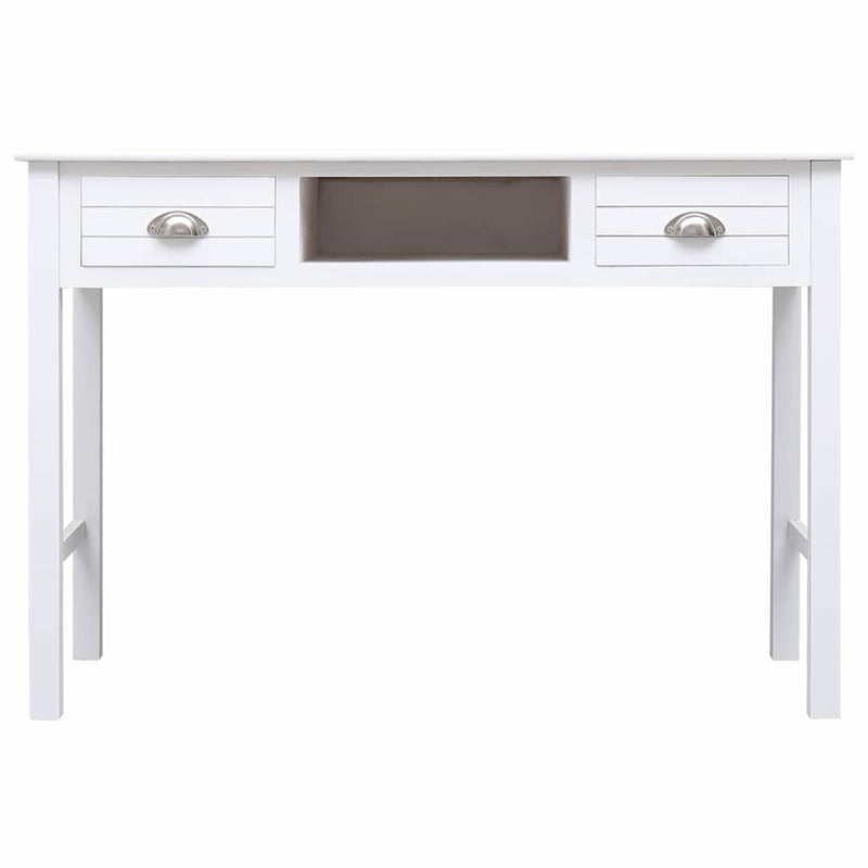 Birou de scris, alb, 110 x 45 x 76 cm, lemn