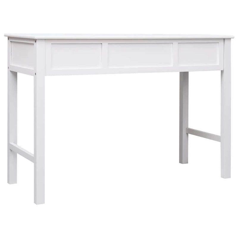 Birou de scris, alb, 110 x 45 x 76 cm, lemn